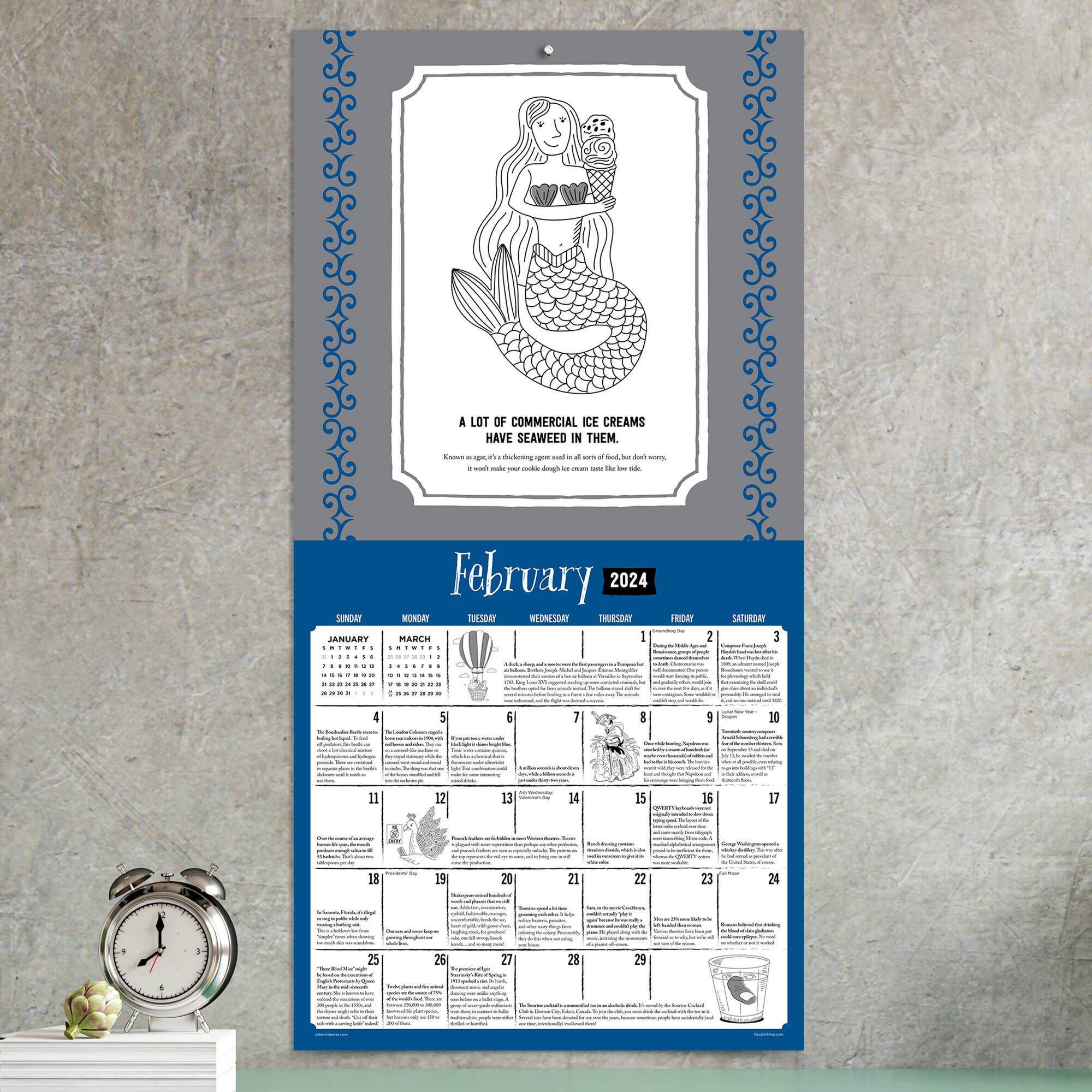 TF Publishing 2024 Insane But True Wall Calendar